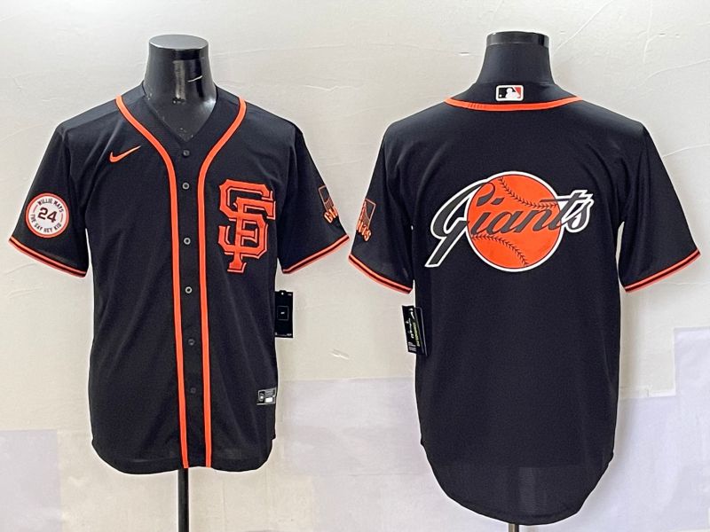 Men San Francisco Giants Blank Black Game 2025 Nike MLB Jersey style 10->arizona diamondback->MLB Jersey